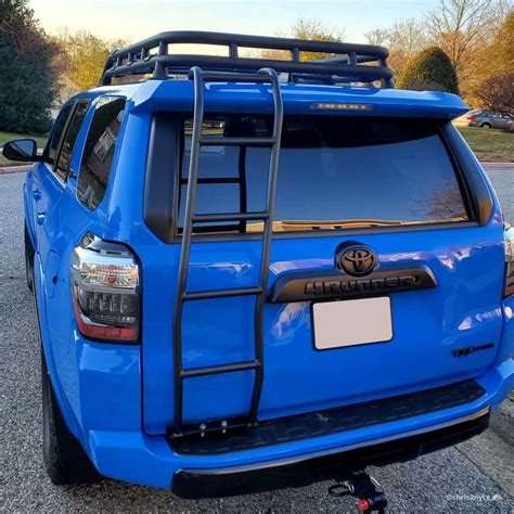 No drilling installation completely bolt. . 4runner roof rack with ladder